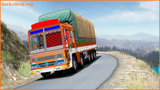 Real Mountain Cargo Truck Uphill Drive Simulator screenshot