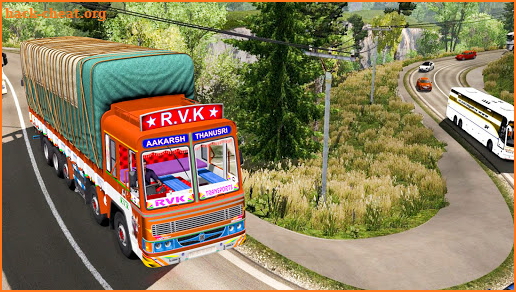 Real Mountain Cargo Truck Uphill Drive Simulator screenshot