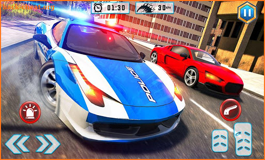 Real Police Car Chase Robot Transforming screenshot