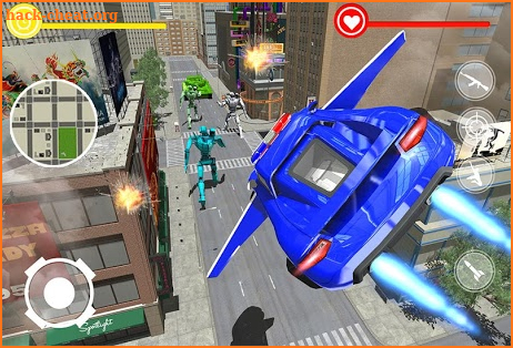 Real Police Flying Car Robot Transformation Game screenshot