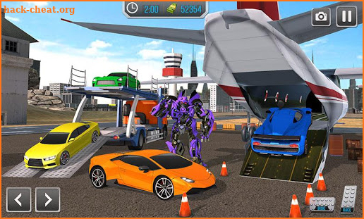 Real Robot Car Transporter Truck - Airplane Flight screenshot