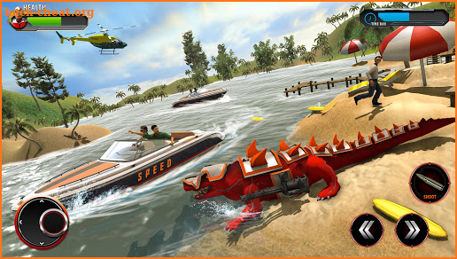 Real Robot Crocodile City Attack screenshot