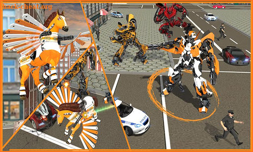 Real Robot Horse Battle:Wild Horse US Police Robot screenshot