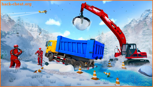 REAL SNOW EXCAVATOR: SNOW BLOWER CRANE SIMULATOR screenshot