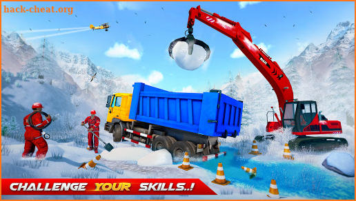 REAL SNOW EXCAVATOR: SNOW BLOWER CRANE SIMULATOR screenshot