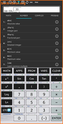 Real TI 84 Graphing Calculator - TI 83 Plus screenshot