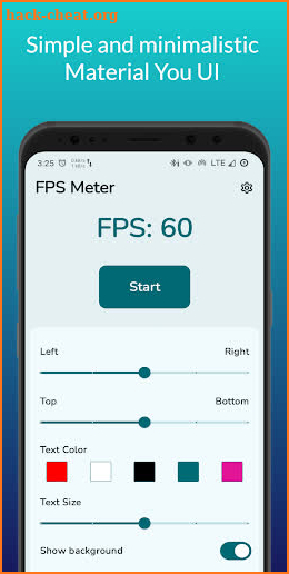 Real-time Display FPS Meter screenshot