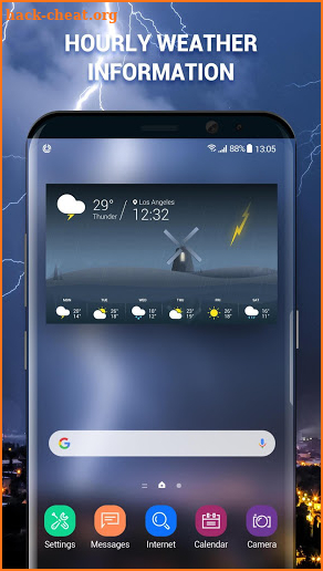 Real-time Weather & Temperature Widget screenshot