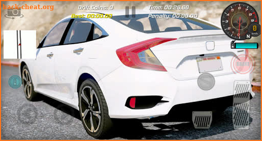 Realistic Car Racing Drift Game Civic screenshot