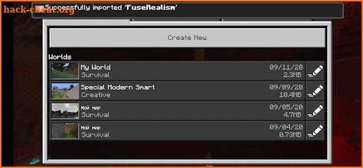 Realistic shader mod for Minecraft PE screenshot