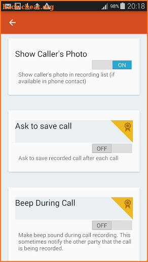 Realtime Call Recorder - Pro screenshot