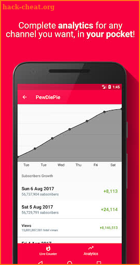 Realtime Subscriber Count screenshot