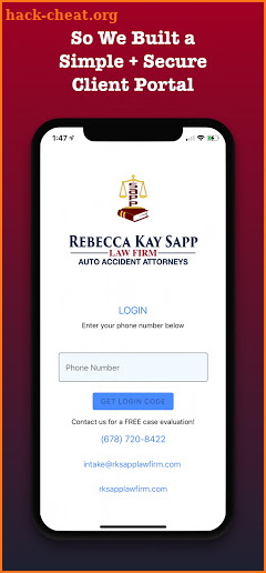 Rebecca Kay Sapp Law Firm screenshot