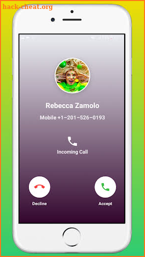 Rebecca Zamolo Call Fake - Call Simulator Prank screenshot