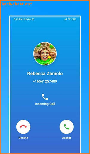 rebecca zamolo Fake Video Call in real life screenshot