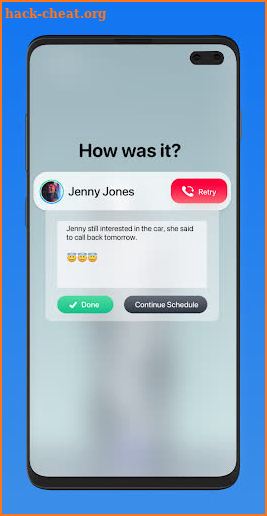 Recall: Auto Call Scheduler & Contact List Manager screenshot