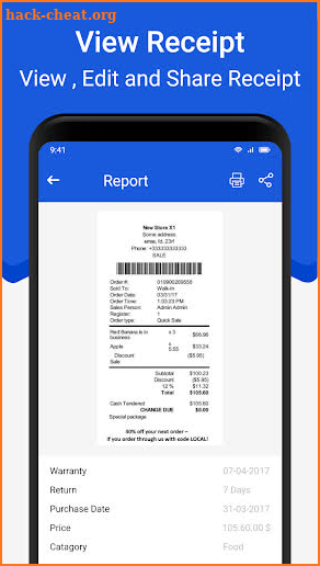 Receipt Scanner & Organizer screenshot