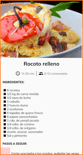 Receta Cocina Peruana screenshot