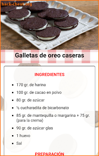 Recetas de galletas faciles screenshot