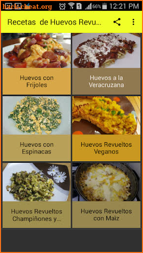 Recetas de Huevos Revueltos screenshot