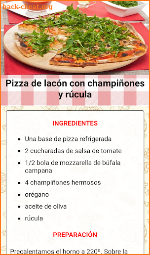 Recetas de Pizzas Caseras screenshot