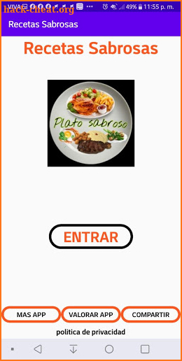 Recetas Sabrosas screenshot