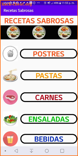 Recetas Sabrosas screenshot