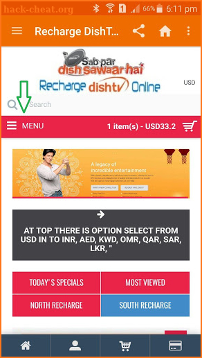 Recharge DishTv Online screenshot