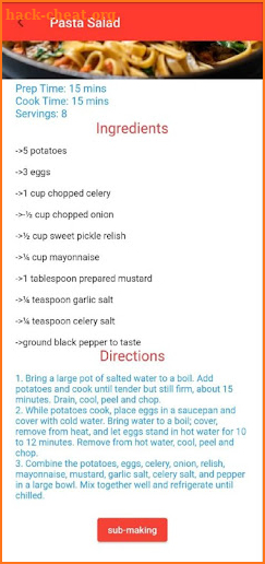 Recipe App screenshot