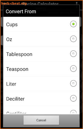 Recipe Calculator screenshot