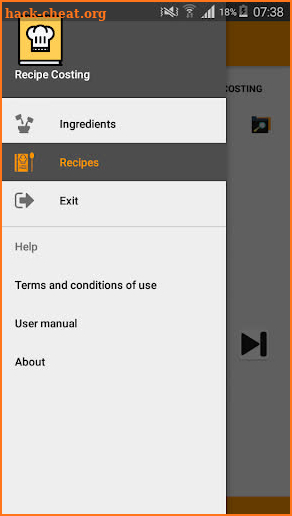 Recipe Costing screenshot
