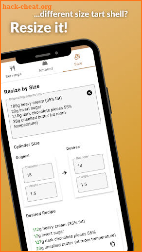 Recipe Resizer screenshot