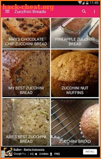 Recipe Zucchini Bread 30+ screenshot