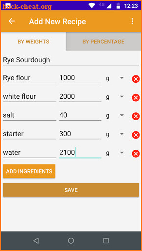 Recipelator -Smart Recipe calculator screenshot