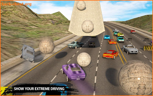 Reckless Car Driving: Rolling Ball Car Crash Drive screenshot