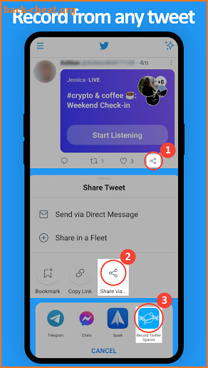 Record Twitter Spaces - Original, High Quality screenshot