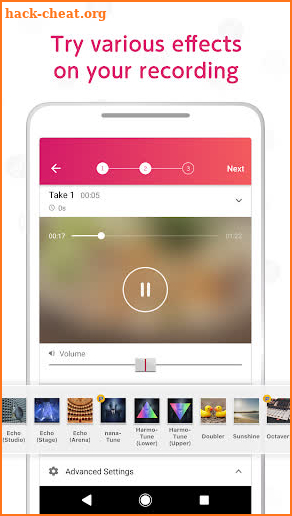 Record your music, sing - nana screenshot