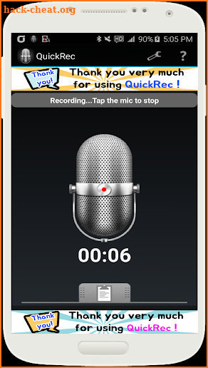 Recorder(MP3, WAV) - QuickRec screenshot