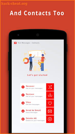 Recover All Deleted Text Messages -Contacts Backup screenshot
