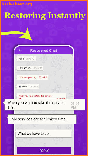 Recover deleted messages- Recover all for WhatsApp screenshot