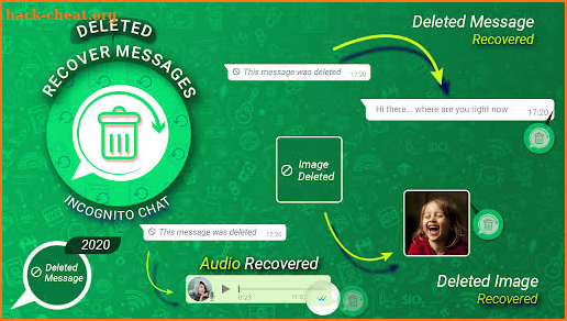 Recover Deleted Messages: Restore : Incognito chat screenshot