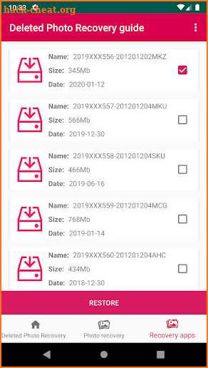 Recover deleted photos from mobile guide screenshot
