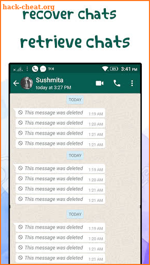 recover messages for whats : chats&conversations screenshot