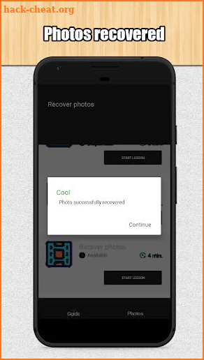 Recover Photos And Videos In English screenshot