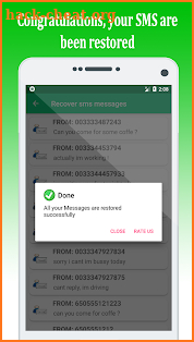 recover sms messages screenshot