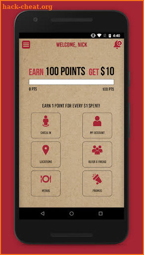 Recovery Sports Grill Rewards screenshot