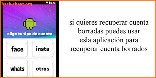 recuperar cuenta - recuperar mi cuenta screenshot