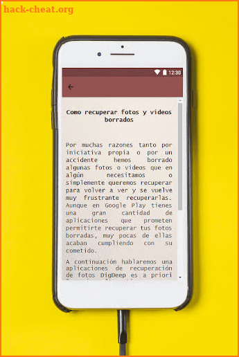 Recuperar Fotos Y Videos Borrados Del Movil Guide screenshot