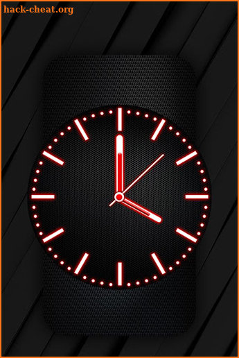 Red Analog Clock Live Wallpaper screenshot