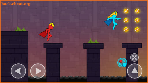 Red And Blue Stickman screenshot